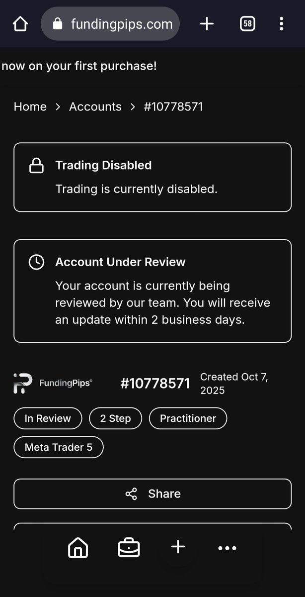 Shokatmansoori1's tweet image. Both passed on the same day same account size... Let&apos;s see who&apos;s faster⚡@fundingpips @Khldfx @the5erstrading @SaulThe5ers
#the5ers #fundingpips #forextrader #CryptoTrading
