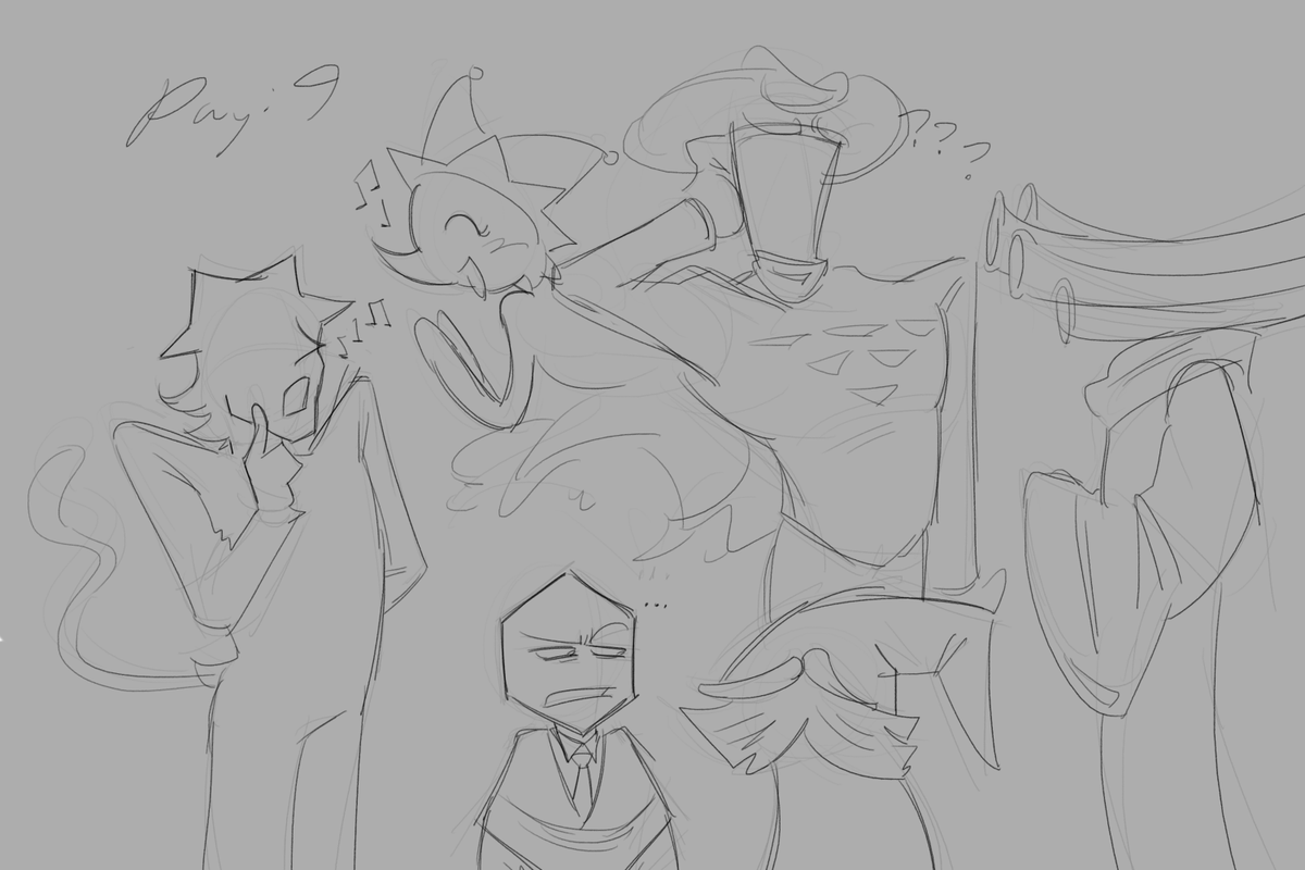 day 9 othar dark world. i like chap 4 #miketober #deltarune #mike