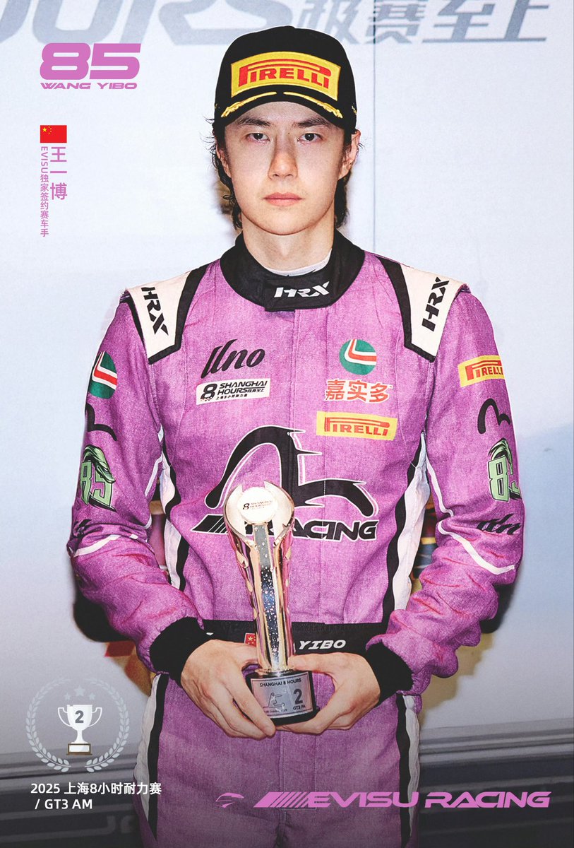 🏁วันศุกร์สีชมพู !🏎️

ยินดีกับ Trophy ลำดับที่ 6 ของคุณ 85 ไม่ว่าจะเป็นอันดับที่เท่าไหร่ก็สะท้อนถึงความพยายามเสมอ 💪🏻🔥

✨🥈KEEP FIGHTING, You can do it 🏆✨

#WangYiBo
#YIBO85
#EVISURACING 
#UnoRacing