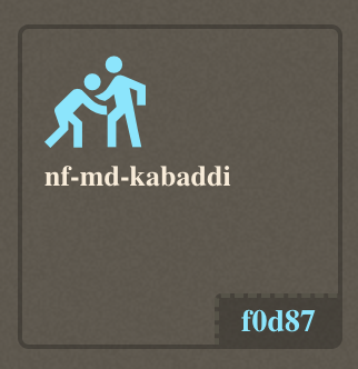 GroundControl's tweet image. TIL there&apos;s a kabaddi nerdfont