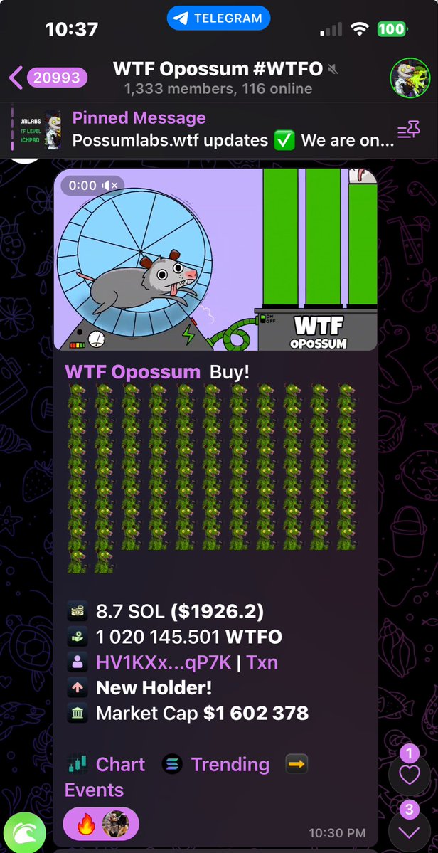 ThirftyAplus's tweet image. $WTFO is taking off in anticipation of its PossumLabs Launchpad open soon!

8C4RygkxmePm9ys1qCcAB46dUCXNQYTaqfxS5mBrpump

@wtfopossum 
@possumlabswtf 

#solana #wise #investment