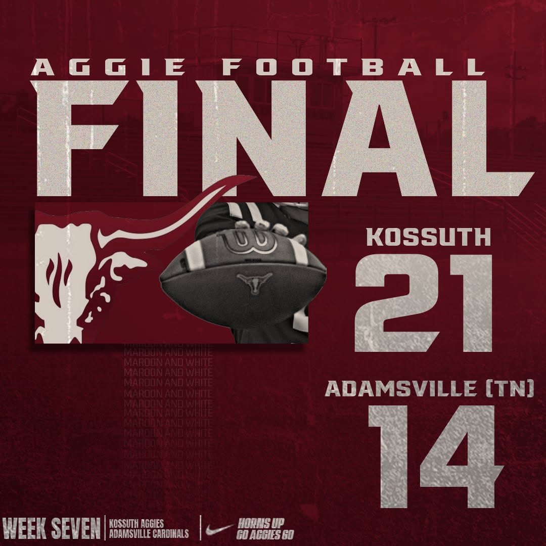 Kossuth High School Football (@aggiefootball25) on Twitter photo 