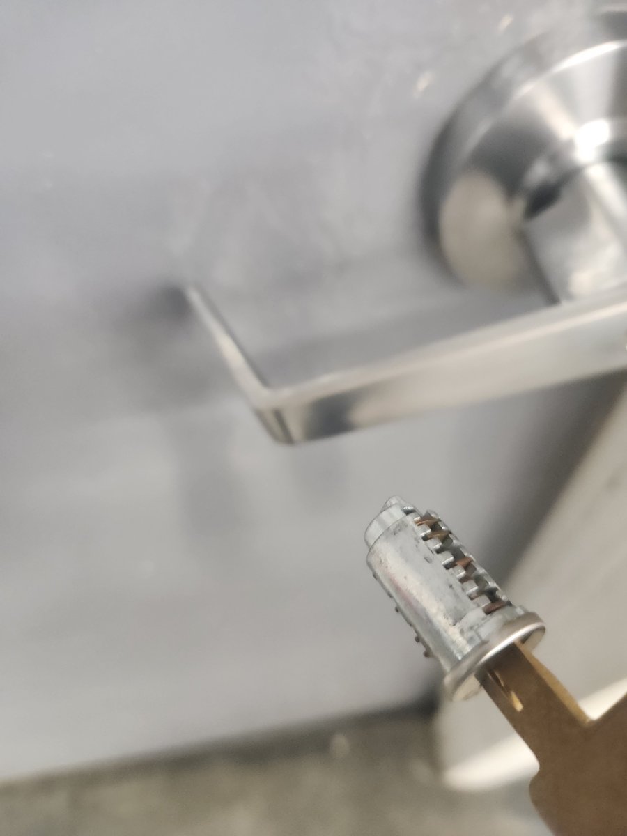 Was told to unlock the door