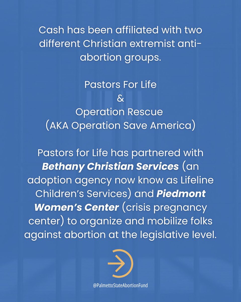 PSAbortionFund's tweet image. 🚨 Sen. Richard Cash isn’t just another lawmaker — he’s an anti-abortion extremist with a long record of blocking clinic doors and targeting reproductive freedom.

#SCPol #SCNews #PalmettoStateAbortionFund #ReproRights #ReproFreedom