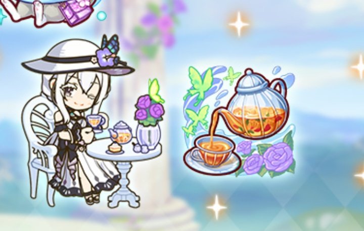 遂に来ました‼️✨
リゼロの専用装備🎶🎵

パックが装備？
なるほど…なるほど(°°;)？

エキドナの紅茶…(((((´`:)

#プリコネR