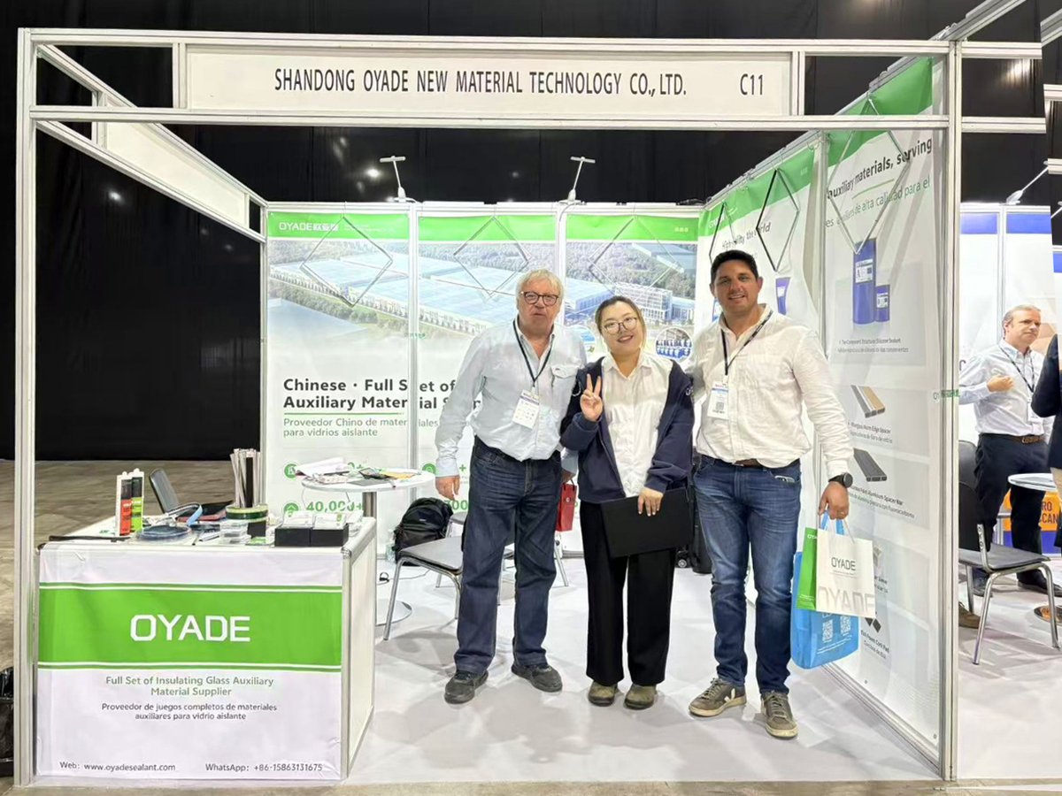 oyadesealant's tweet photo. “Finally, a partner we can truly trust!” — that’s the feedback we’re proud to hear from so many visitors.
Thank you for your trust — it motivates us to build even stronger global partnerships! 🤝
#OYADE #CHILEGLASS2025 #GlobalCooperation  #InsulatingGlass #GlassExpo #MadeInChina https://t.co/Cks5Nktew0