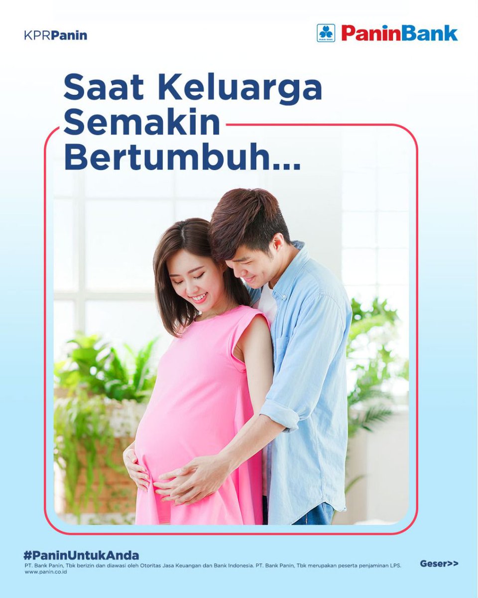 PaninBank's tweet photo. Saat keluarga semakin bertumbuh, saatnya kamu siapkan ruang berkembang untuk si kecil!

Buka lembaran baru dengan keluarga kecilmu bersama KPRPanin ✨

Cek selengkapnya di sini: https://t.co/iLiipzdPdU  

#PaninBank #PaninUntukAnda #KPRPanin https://t.co/SJwWlF3szz