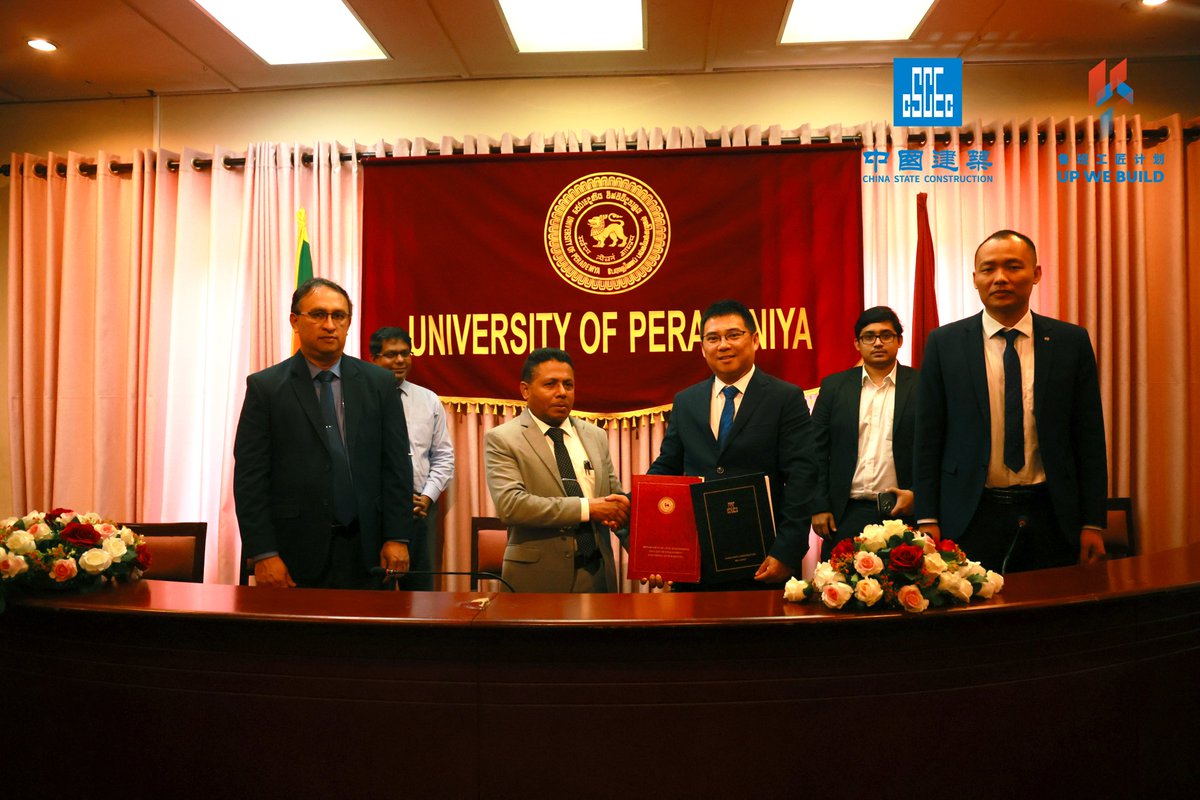CscecSlk's tweet image. CSCEC Sri Lanka signed a Memorandum of Understanding with the Faculty of Engineering at the University of Peradeniya. This collaboration aims to strengthen academia–industry ties through training and knowledge exchange, fostering a brighter future together.
#CSCEC #UWB #UPWEBUILD