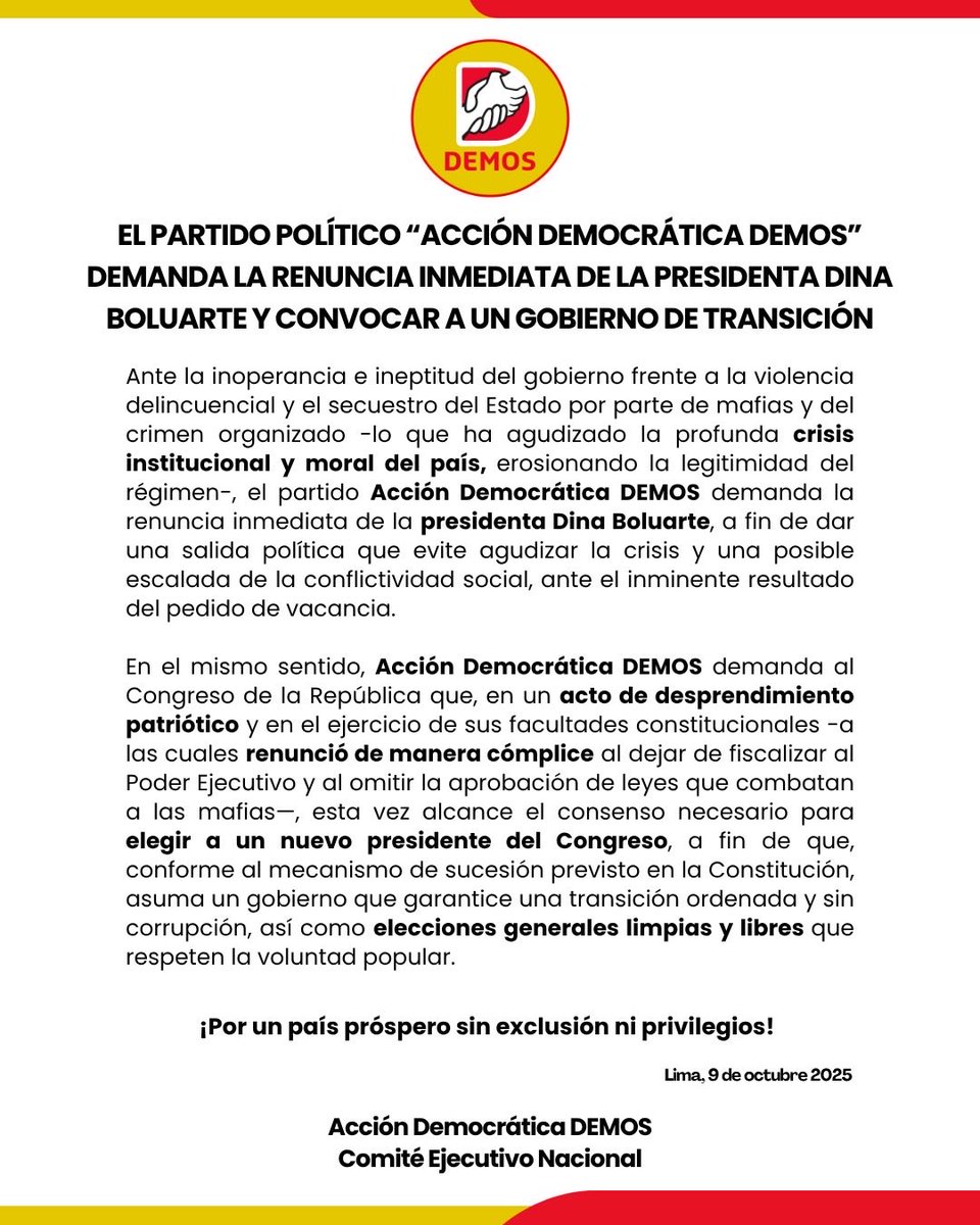 DEMOS Acción Democrática tweet media