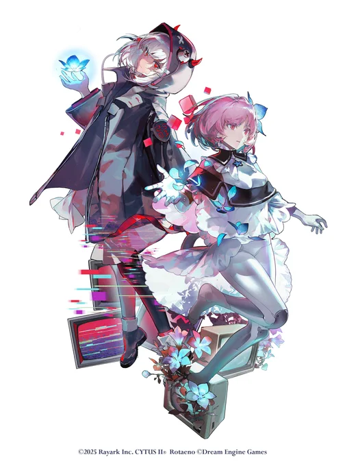 RotaenoとCYTUS IIのコラボイベントで、ゲーム内立ち絵を担当させていただきました。今回の機会をいただき、誠にありがとうございました。 #rotaeno #cytus