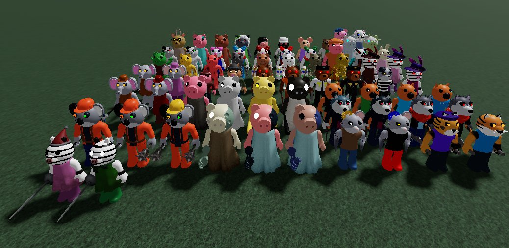 KitsuneAubrey's tweet image. Here&apos;s *just* the recolors/ALTS #robloxpiggy