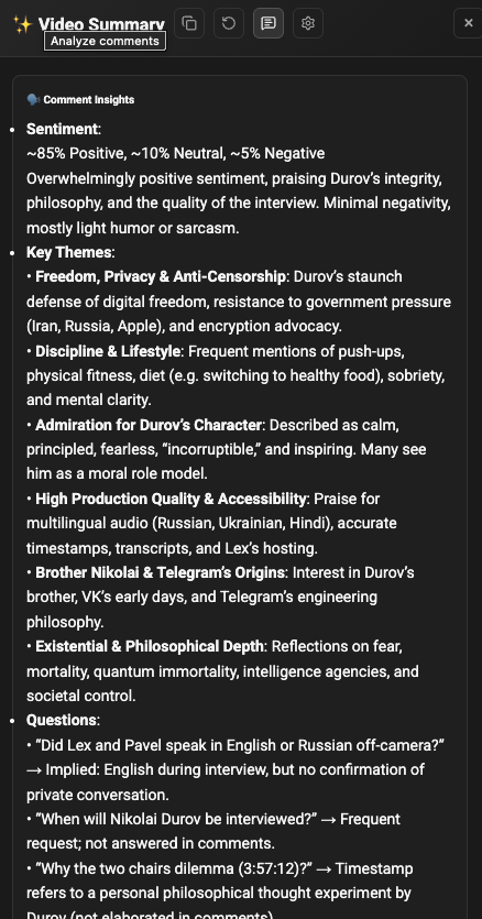 jaminlabs's tweet image. now you can analyze comments!