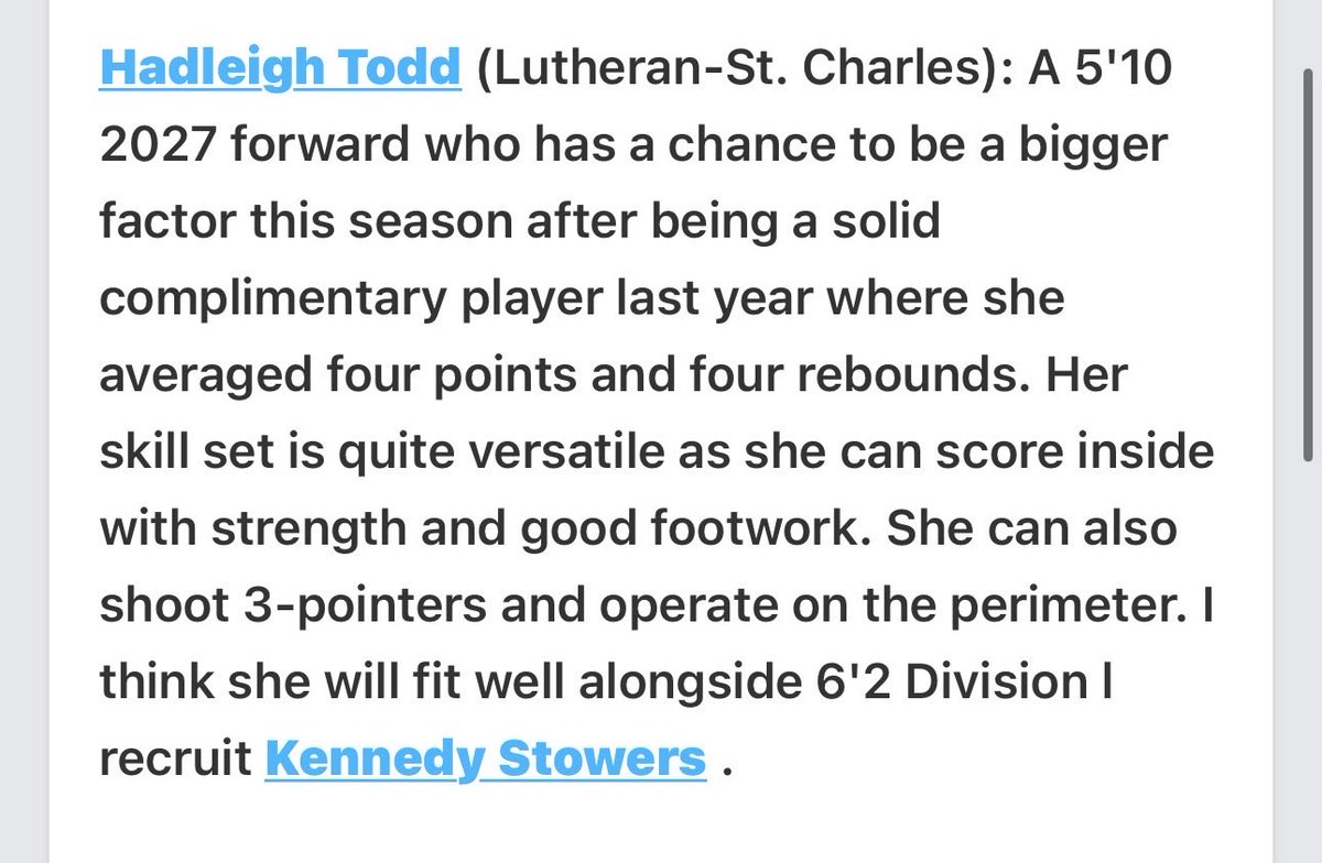 Thank you <a href="/PGHMissouri/">Prep Girls Hoops Missouri</a> for the write up! Can’t wait for this season!!