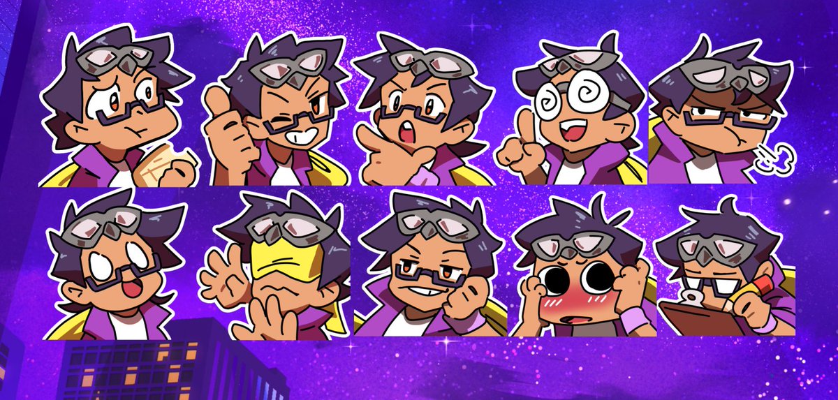 I got some new emotes and I love how they came out!

Emotes done by @/tMOEqJOE 

I highly recommend them because of their artstyle
