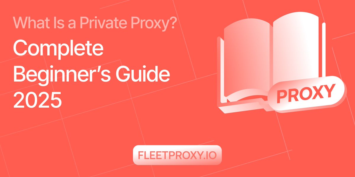 fleetproxy's tweet photo. New Article!
A Complete Guide to Private Proxies!
Learn how private proxies boost your security, privacy, and performance online, plus tips on choosing the right one for your needs.

Read more: https://t.co/oGqTmYVQHe

#Proxies #CyberSecurity #DataPrivacy #WebScraping #ProxyGuide #Fleetproxy