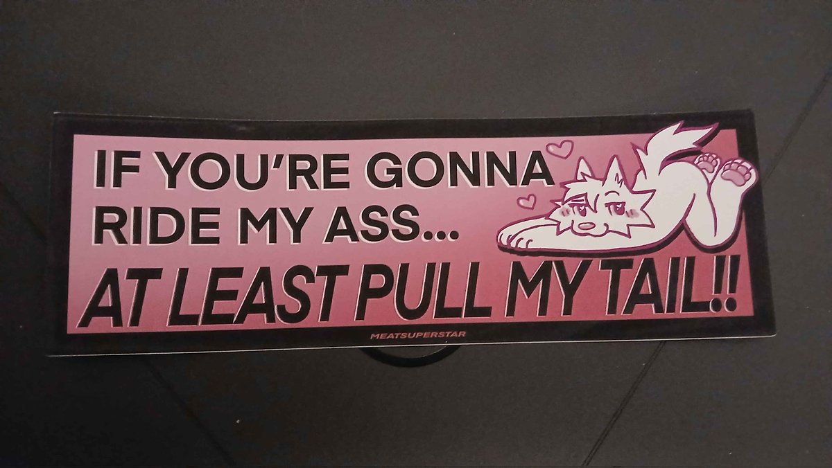 Hello <a href="/KivvyCat/">Kivvy Cat!</a> I would like to propose a trade offer.
I receive, Nothing.
You recive, this bumper sticker.