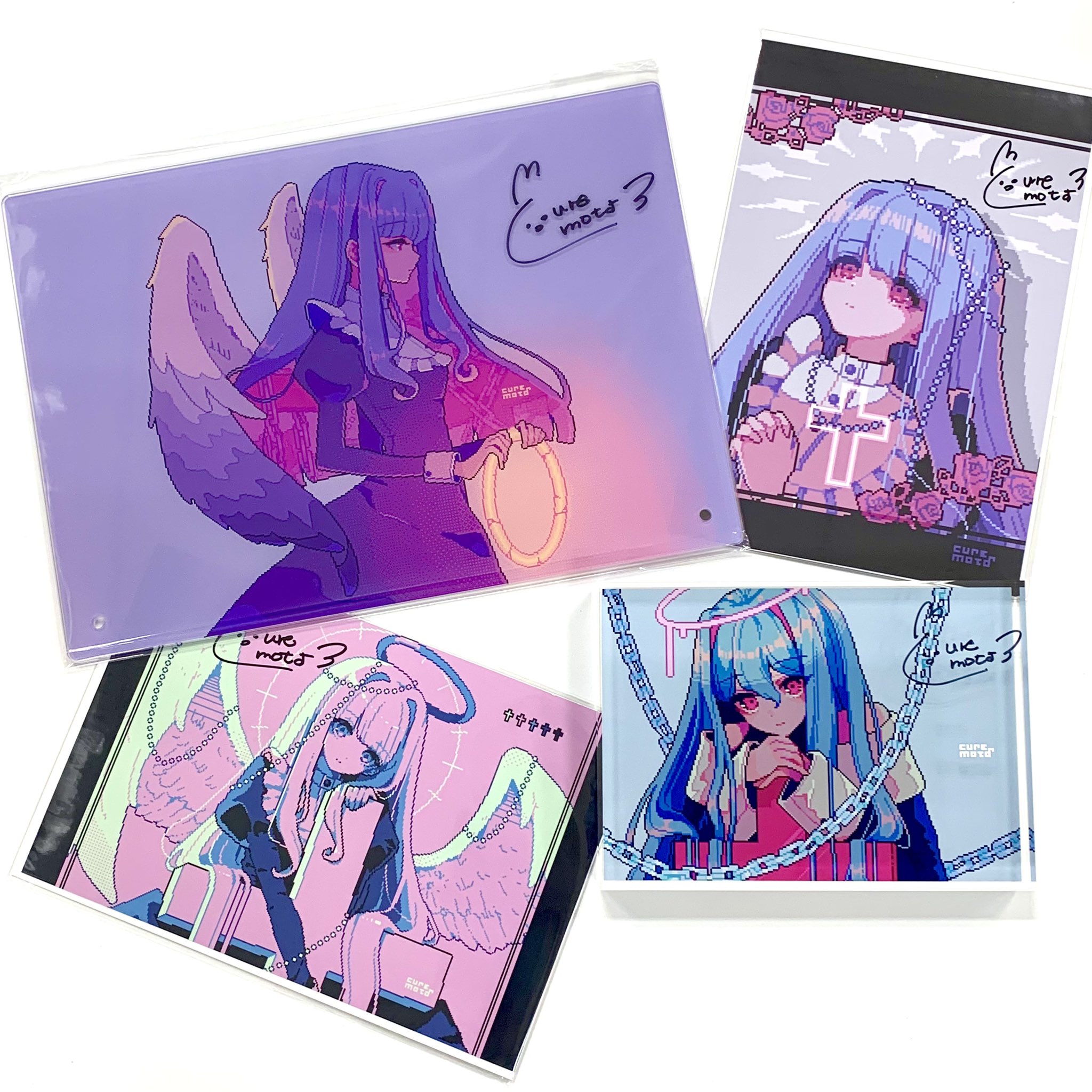 皐月恵 直筆サイン入りアクリルアート/アクリルボード