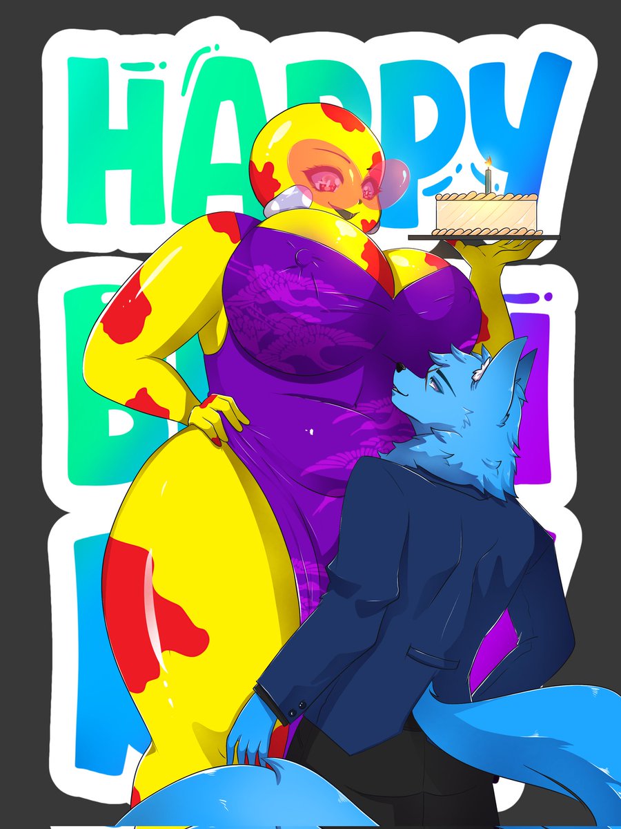 Here's another great gift of Azul and my girl. Gotta love a tall 10 foot lemon woman to help celebrate a good birthday <a href="/Dawn_Devoda/">Dawn</a>