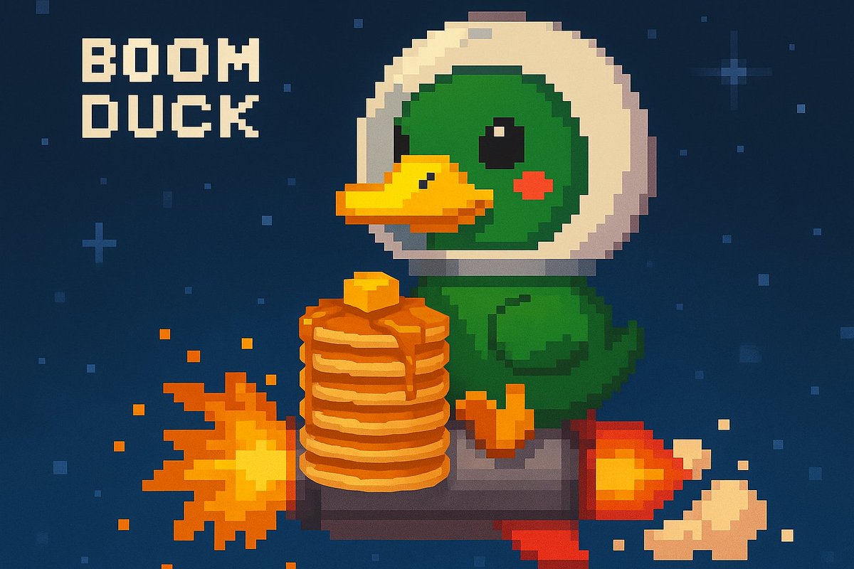 BoomDuckCoin's tweet photo. Some fly south for winter. Boom Duck flies to the moon. https://t.co/YEqmvYSGZ6