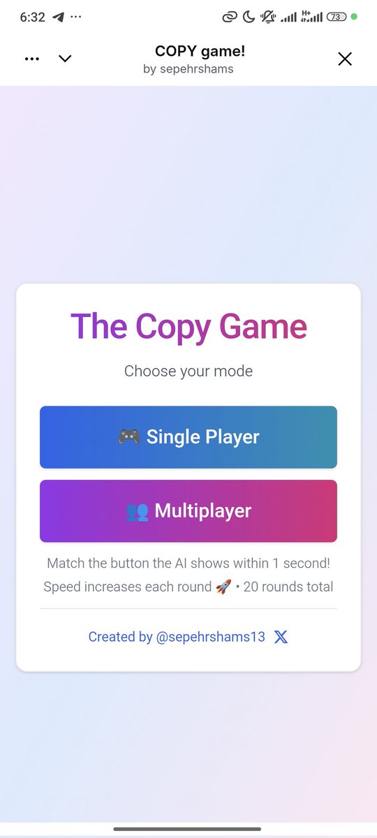 sepehrshams13's tweet image. I shipped my first mini app on base app 😍 tnx to @tryoharaAI
And @LAVAwithanS
💙👊
You can play it with your friends and have a lot of fun!🔥
Here's the link :
making-continent-252.app.ohara.ai