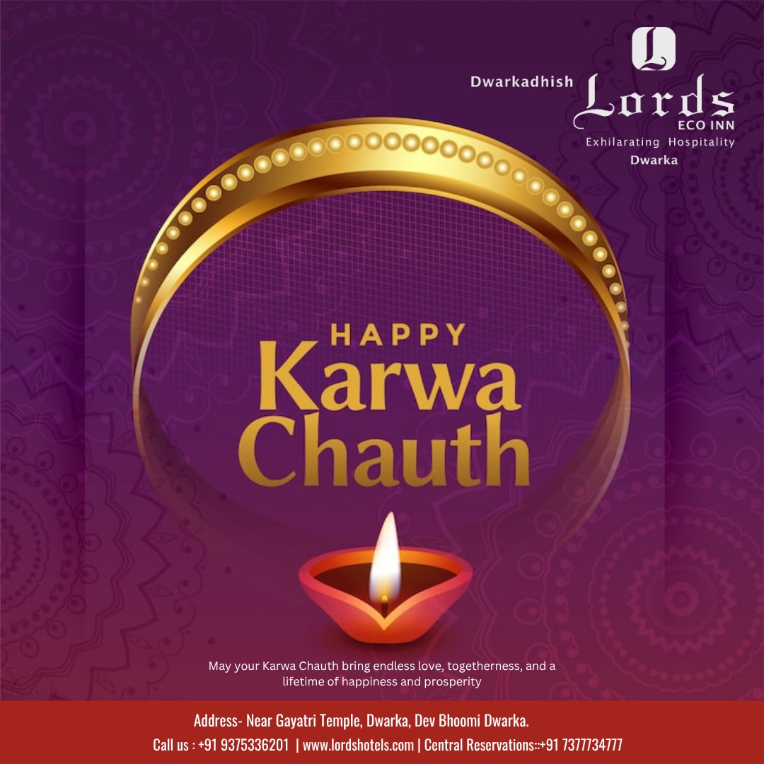 LordsDwarka's tweet photo. Celebrating the beautiful bond of love and devotion! 
On this auspicious occasion of Karwa Chauth, may the divine blessings bring joy and longevity to your relationship. 

We wish you all a very Shubh Karwa Chauth!

#LordsHotels #ShubhKarwaChauth #FestivalOfLove #IndianFestival https://t.co/jPB5WOwzg4
