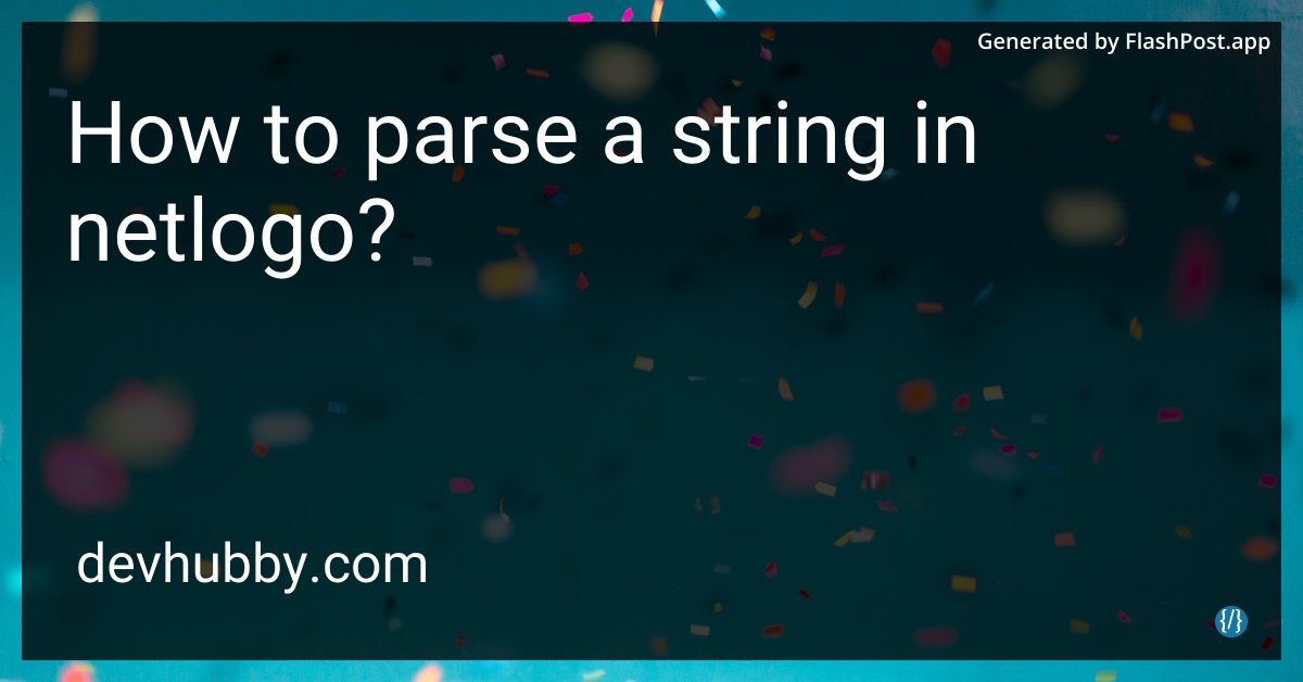 devhubbycom's tweet image. Do strings attend a secret school in NetLogo to master the art of parsing?
Source: devhubby.com/thread/how-to-…
#DigitalLearning #ComputationalModeling #CodingCommunity #NetLogoTutorials
