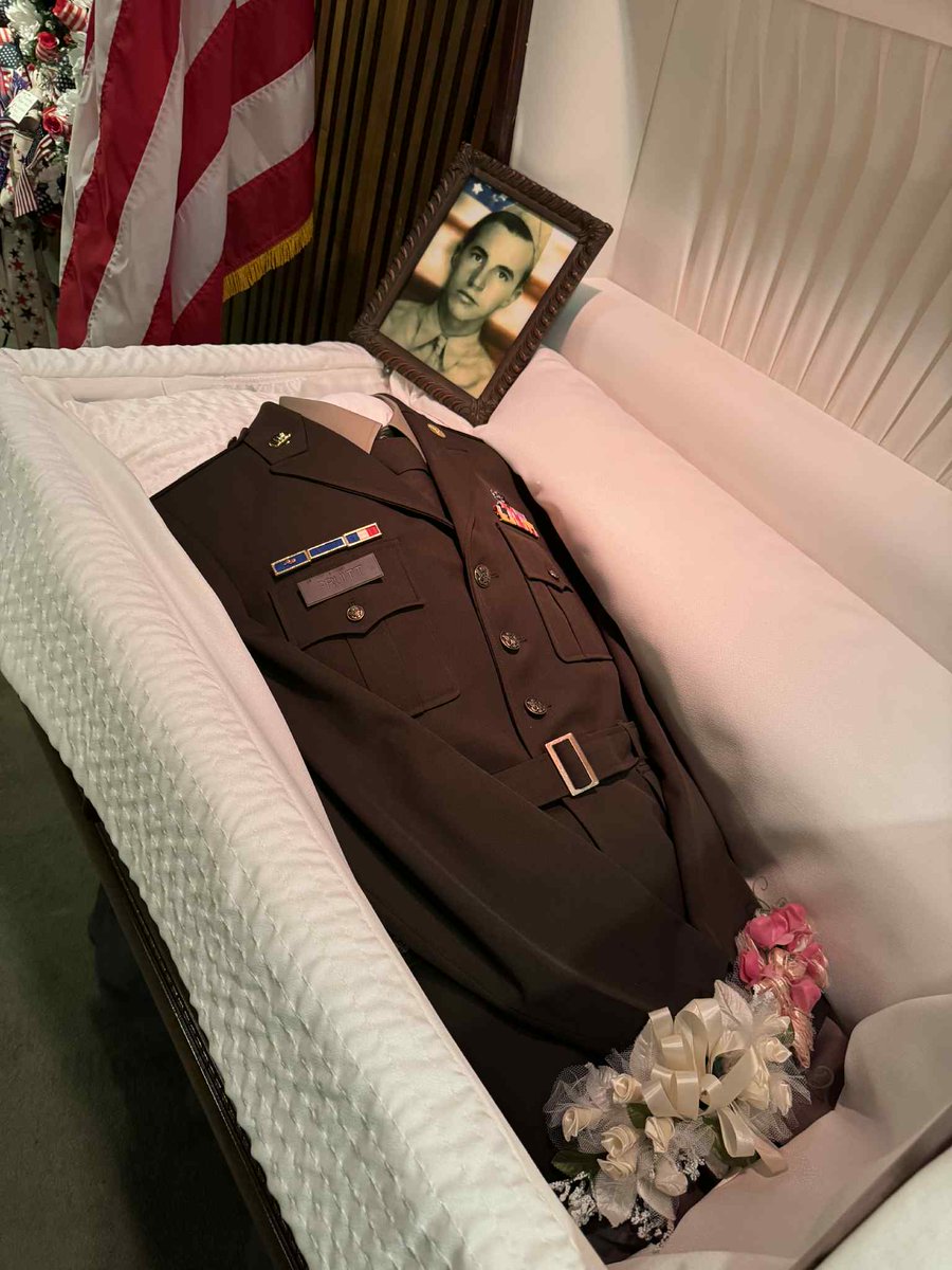 Lana40's tweet image. This was my best friend&apos;s great Uncle, PVT Blanchard Pruitt. They just brought him home to Louisiana from the Philippines where he was a POA in the Bataan Death March. 
They found some of his bones in a grave w/four others.
Is Trump rallying to get all our men home?