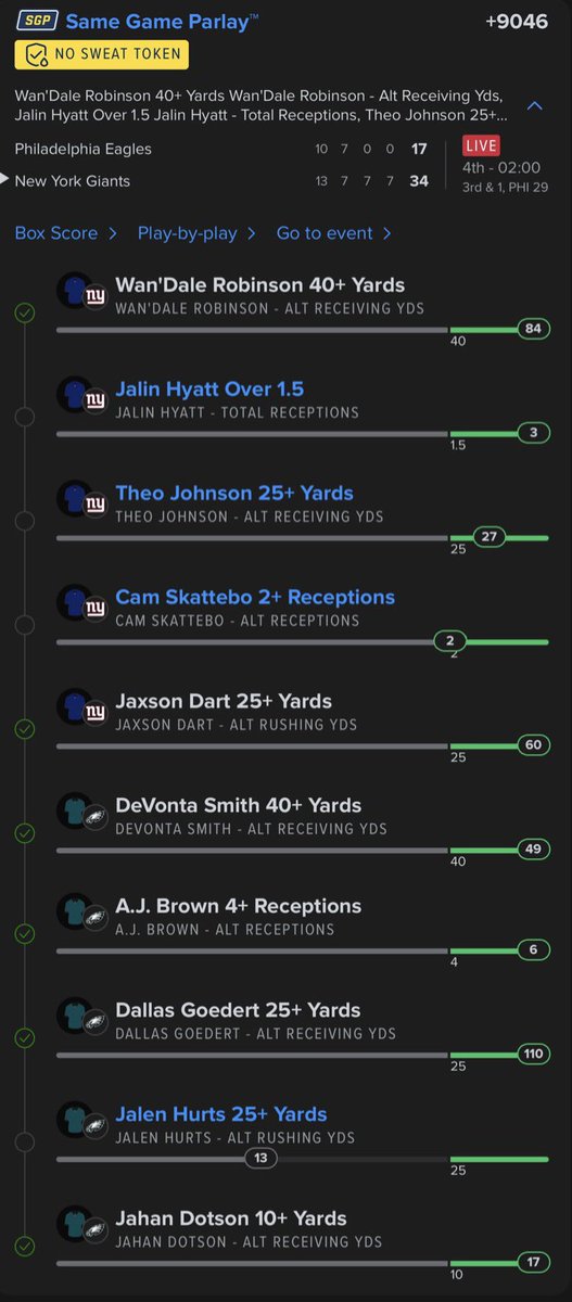 winwithwavey's tweet image. Sorry guys, we fell short by 1 leg again. Another 9/10 to add to the collection.. The craziest part? Hurts was my most confident leg. 🫠