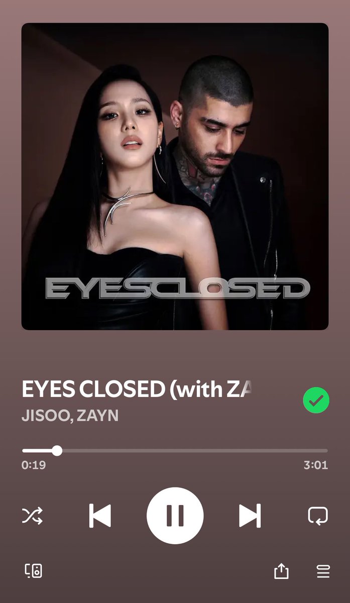 BLACKPINKChile's tweet photo. EYES CLOSED OUT NOW
#EYESCLOSEDbyJISOOandZayn https://t.co/yO6FSLSe2R