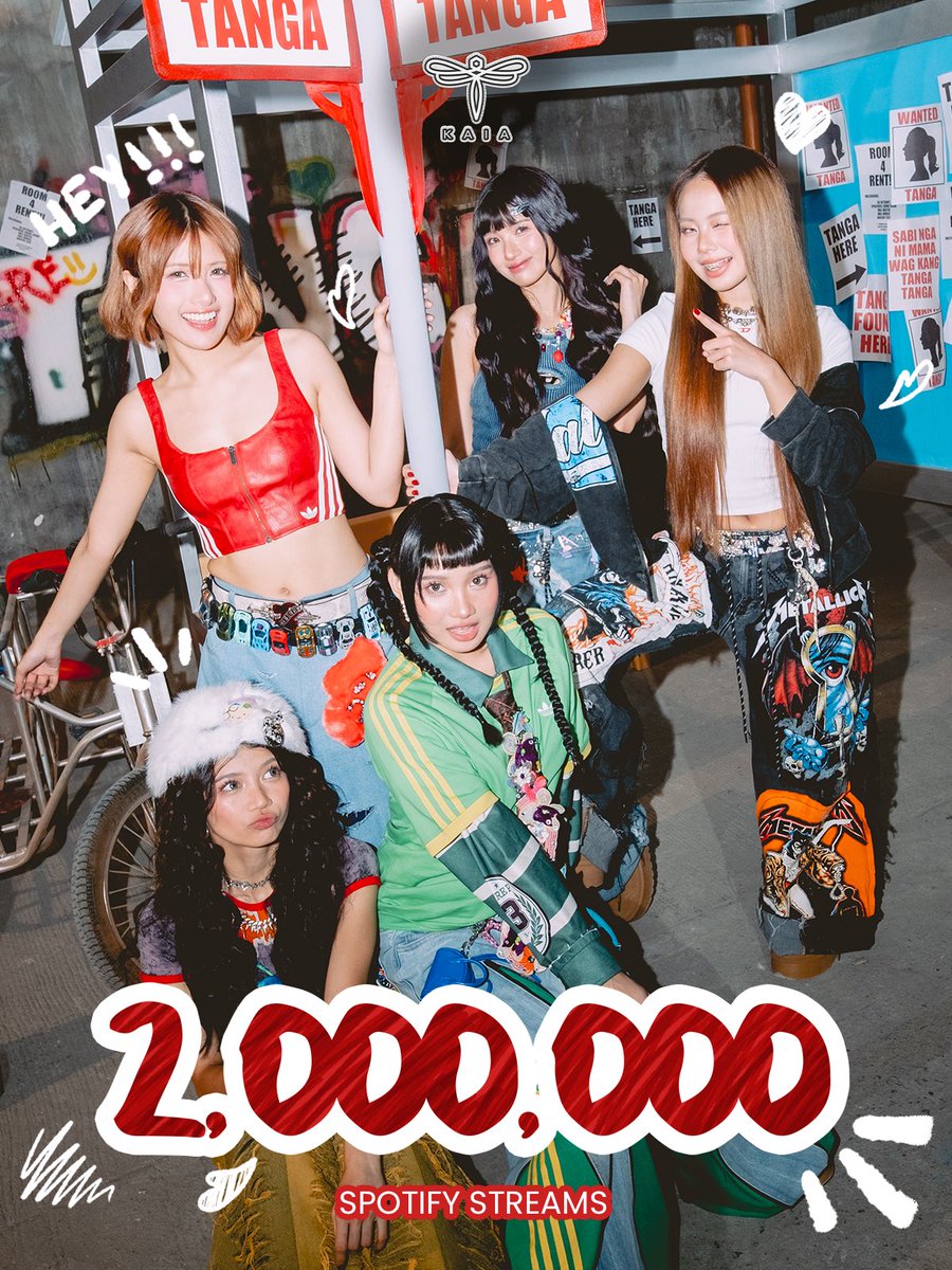 [KAIA Spotify Milestone]

#TANGAbyKAIA has officially reached 2,000,000 streams on <a href="/SpotifyPH/">Spotify Philippines</a>! 🤡💚

Huge thanks for tuning in, everyone! Keep streaming and makinig sa sabi ni Mama!👇🏻
🔗 open.spotify.com/track/35XFkYrc…

2 MILLION NA SI TANGA
#KAIA #TANGAbyKAIA #KAIAMilestone
