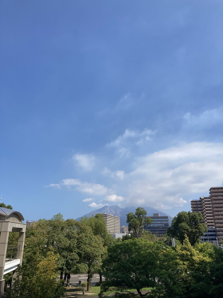 鹿児島初上陸！あれは火山🌋？