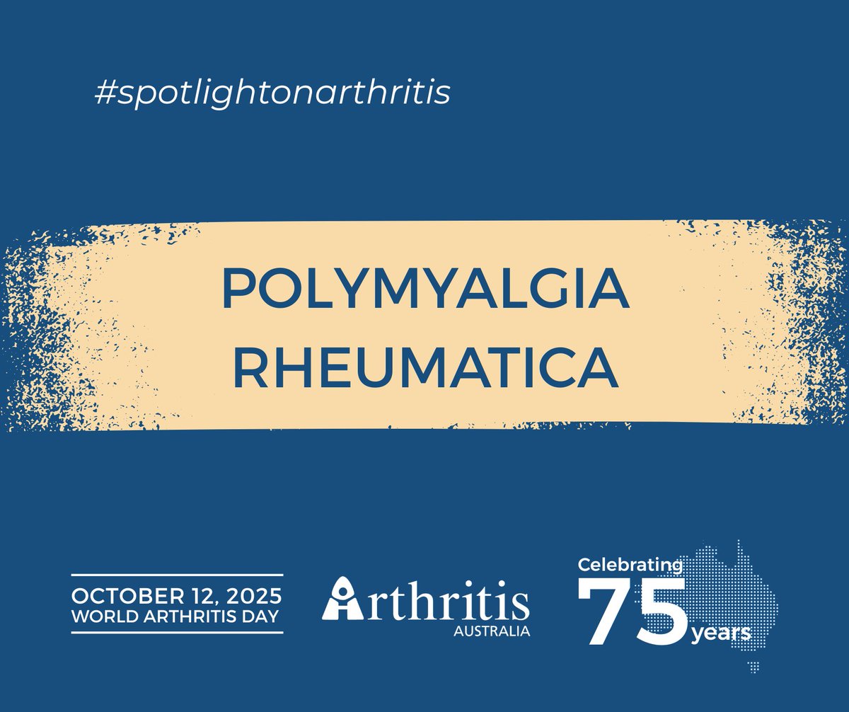 #PolymyalgiaRheumatica (PMR) is an inflammatory condition that often goes unrecognised because its symptoms - severe stiffness and pain - are mistaken for normal signs of ageing. 

Learn more: arthritisaustralia.com.au/types-of-arthr…

#ArthritisAustralia #WorldArthritisDay #RMDreams