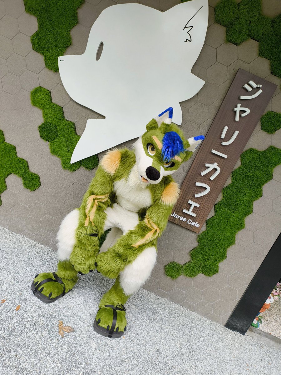 Taking a break at Jaree Cafe
#FursuitFriday