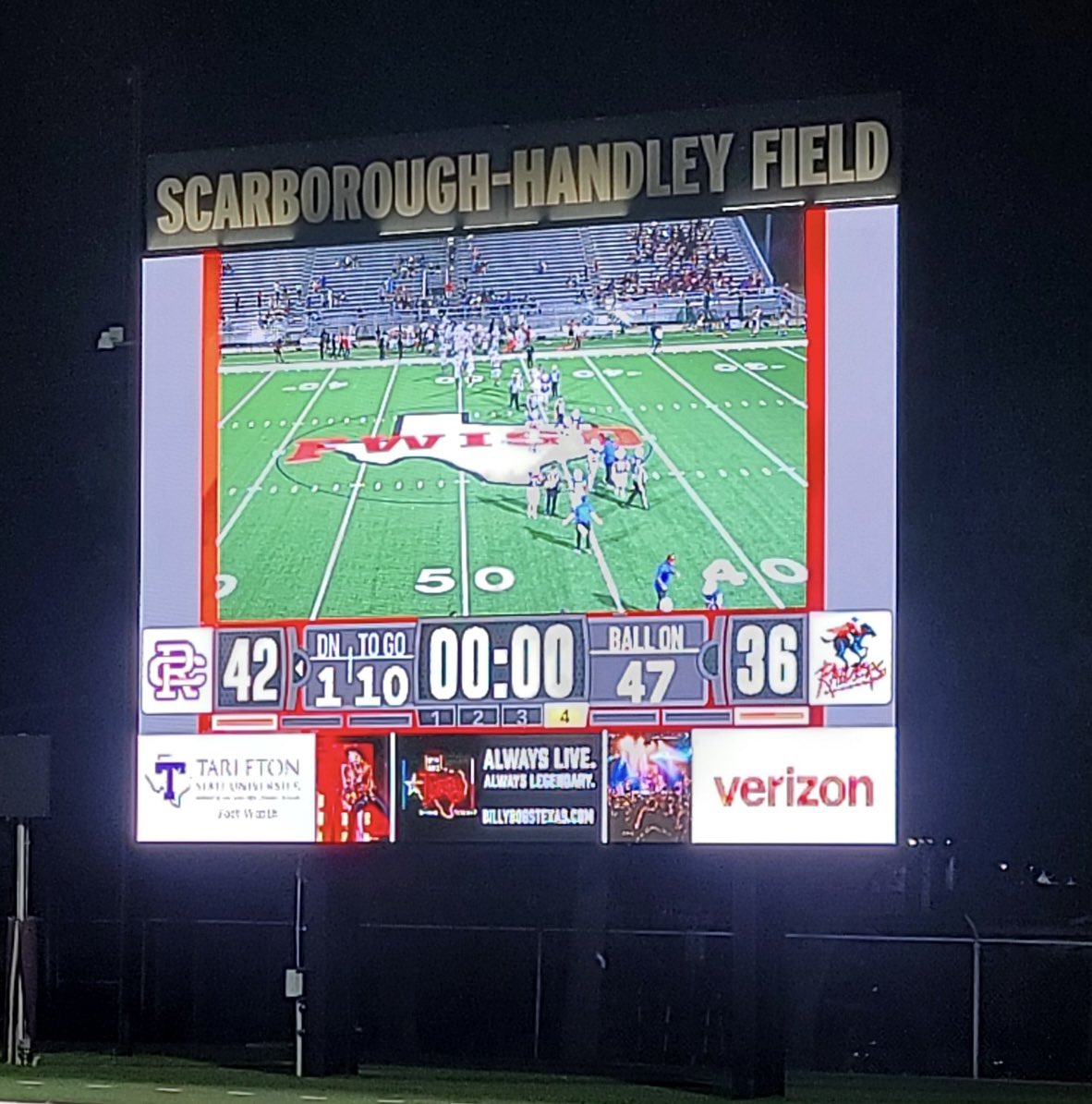 Final Score 🦅🆚 Southwest 
Let’s Goooo! 
<a href="/FWISDAthletics/">FWISD Athletics</a> <a href="/CRiversideHS/">Amon Carter-Riverside High School</a> <a href="/Roxanne4FWISD/">Roxanne Martinez, FWISD Trustee</a> <a href="/dfwvarsity/">dfw varsity</a>