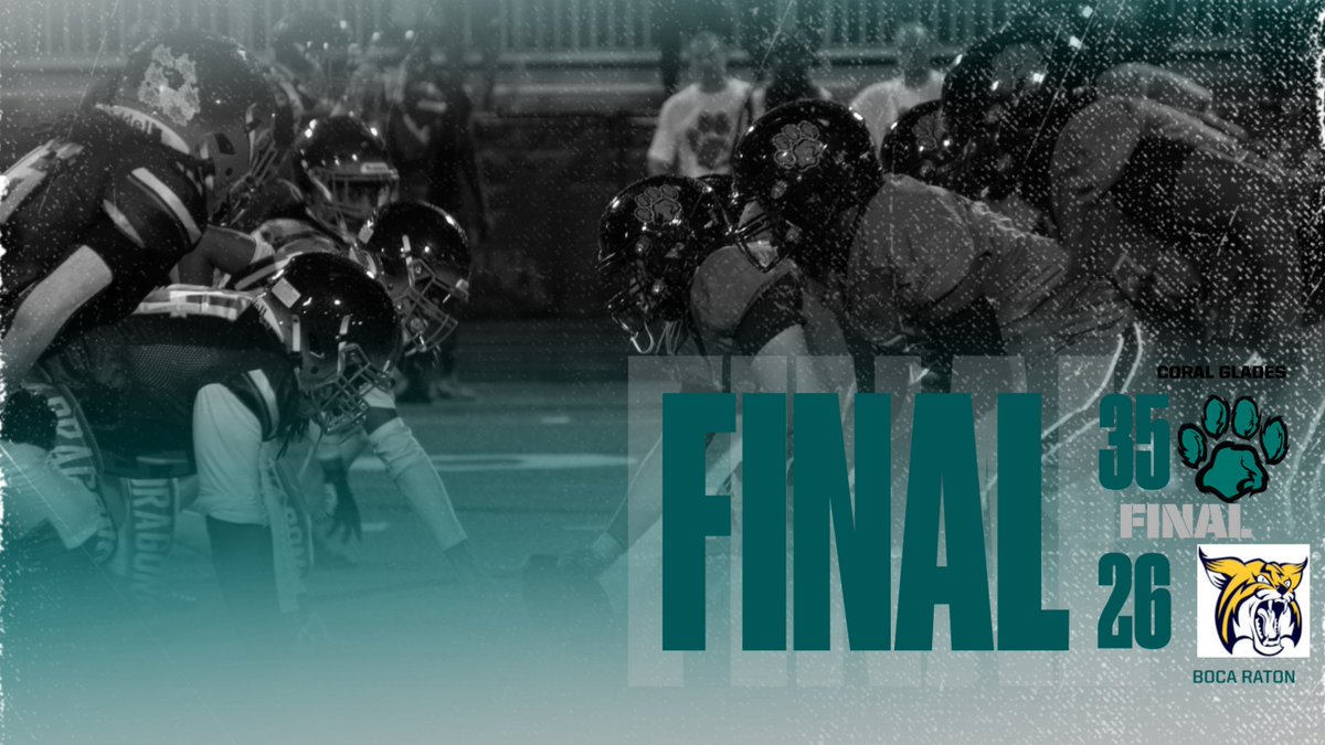 Coral Glades AD (@coralgladesjags) on Twitter photo An amazing night on the turf as JagNation picks up a great Homecoming victory over Boca Raton.  Tyler Coury was lazer sharp and Romeo Williams ran wild to pace the offense and the defense made the stops when needed to seal the game. Jags back in action next Thursday vs Taravella. An amazing night on the turf as JagNation picks up a great Homecoming victory over Boca Raton.  Tyler Coury was lazer sharp and Romeo Williams ran wild to pace the offense and the defense made the stops when needed to seal the game. Jags back in action next Thursday vs Taravella.