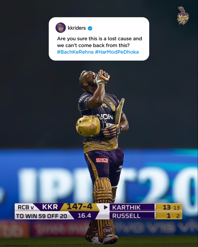 KKRiders's tweet image. Never rule us out, we are the KNIGHT RIDERS ๐ช๐๐