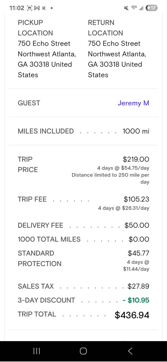 jsmurray's tweet image. @turo I booked a trip and the app added a delivery fee when I didn&apos;t select that option. I canceled and tried to book the same car for the same exact day and time and now it is showing at a higher cost. Doesn&apos;t make sense.