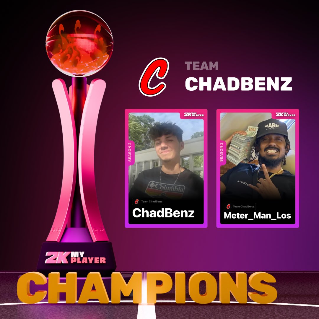 1v1Me's tweet image. SEASON 2 1v1Me LEAGUE CHAMPS 🏆
SnD: @iBuLieVe 💍💍
@JujuSaiyan 💍
2k Stage: @ChadBenz_ & @Meter_Man_Los 💍💍
2k Regs: @Bemo2KTV 💍
Madden: @Mr_FB88 💍💍
FC: @MHaywxrd 💍