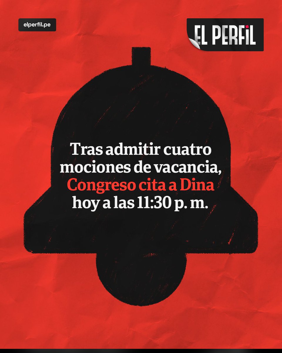 🔴 #Urgente | Pleno del Congreso admite las cuatro mociones de vacancia y cita a Dina Boluarte para que se defienda esta noche, a las 11:30 p. m.

La mandataria o su defensa tendrá una hora para hablar. Luego de ello, se debatirá y votará la vacancia.