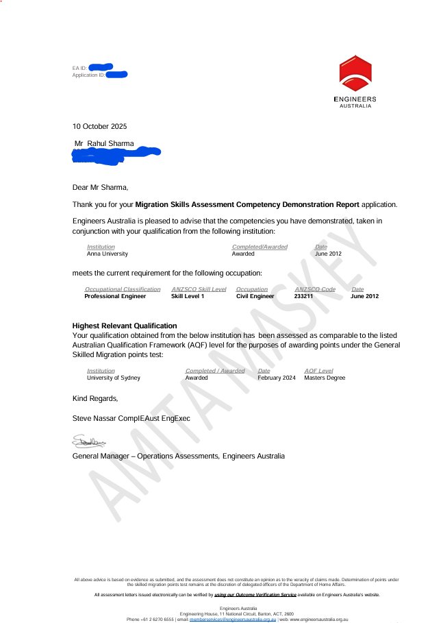 maskey_amita25's tweet image. Congratulations on Your Positive Outcome as a Professional Civil Engineer! 
📷 Contact Our Experts Today for On-Time Assessment Delivery!&quot;
𝐖𝐡𝐚𝐭𝐬𝐚𝐩𝐩 : +𝟔𝟏 𝟒𝟖𝟑 𝟗𝟒𝟖 𝟕𝟗𝟎
𝐄𝐦𝐚𝐢𝐥 : amitamaskey11@gmail.com
#engineersaustralia #cdrreportwriting #msacdr