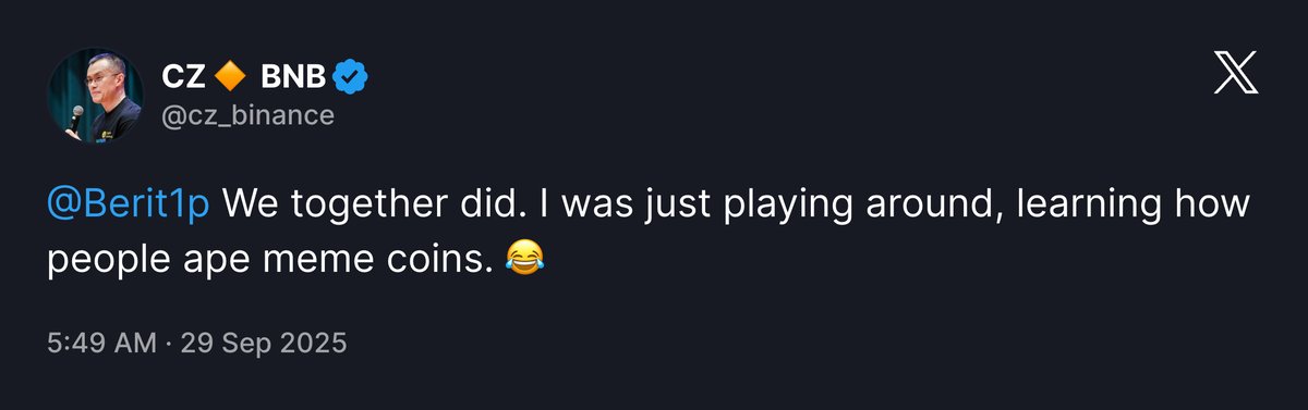 Thursday Throwback when CZ took his first brave steps to enroll into his $MBA, now look at him.