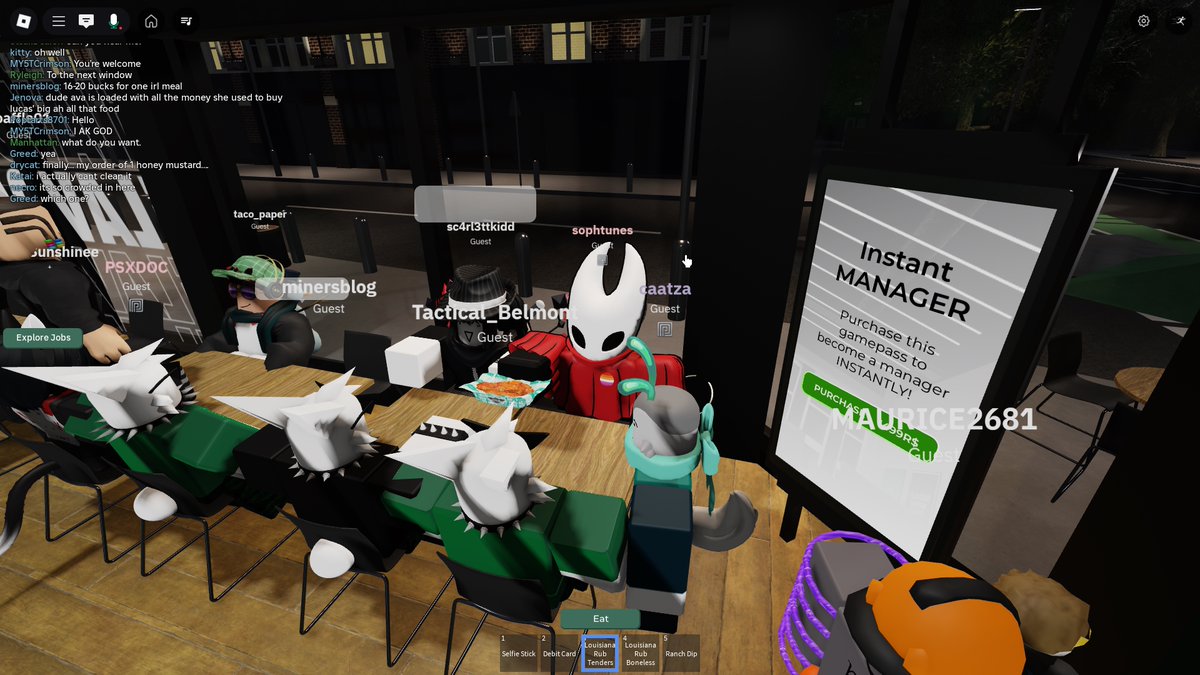 sophie_tunes's tweet image. ohhhh this roblox wingstop is so goood ohhhhh i love the lucasberry meal ohhhh