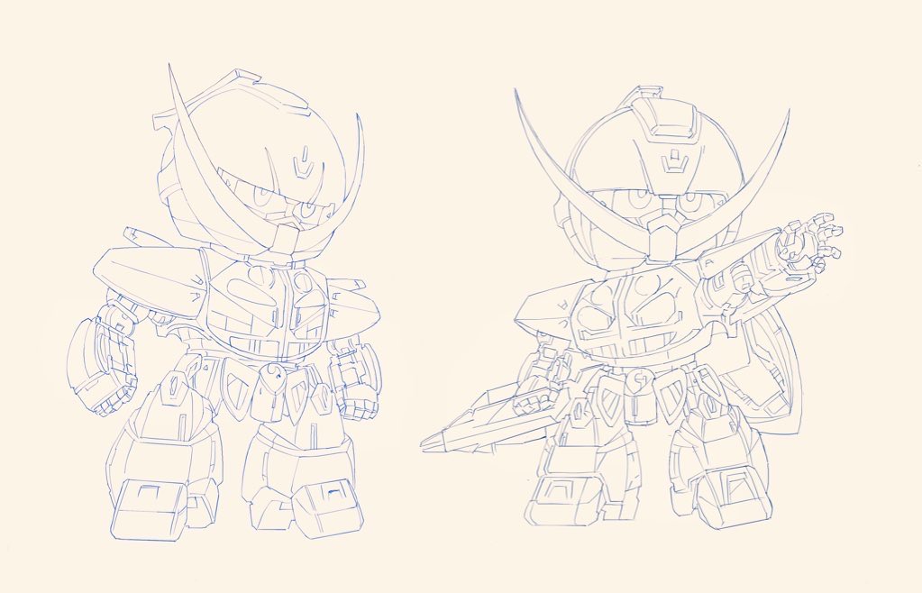 「もっかい色塗りしたいなこれ #ターンエーガンダム #SDガンダム」|薄力粉　AHC38のイラスト
