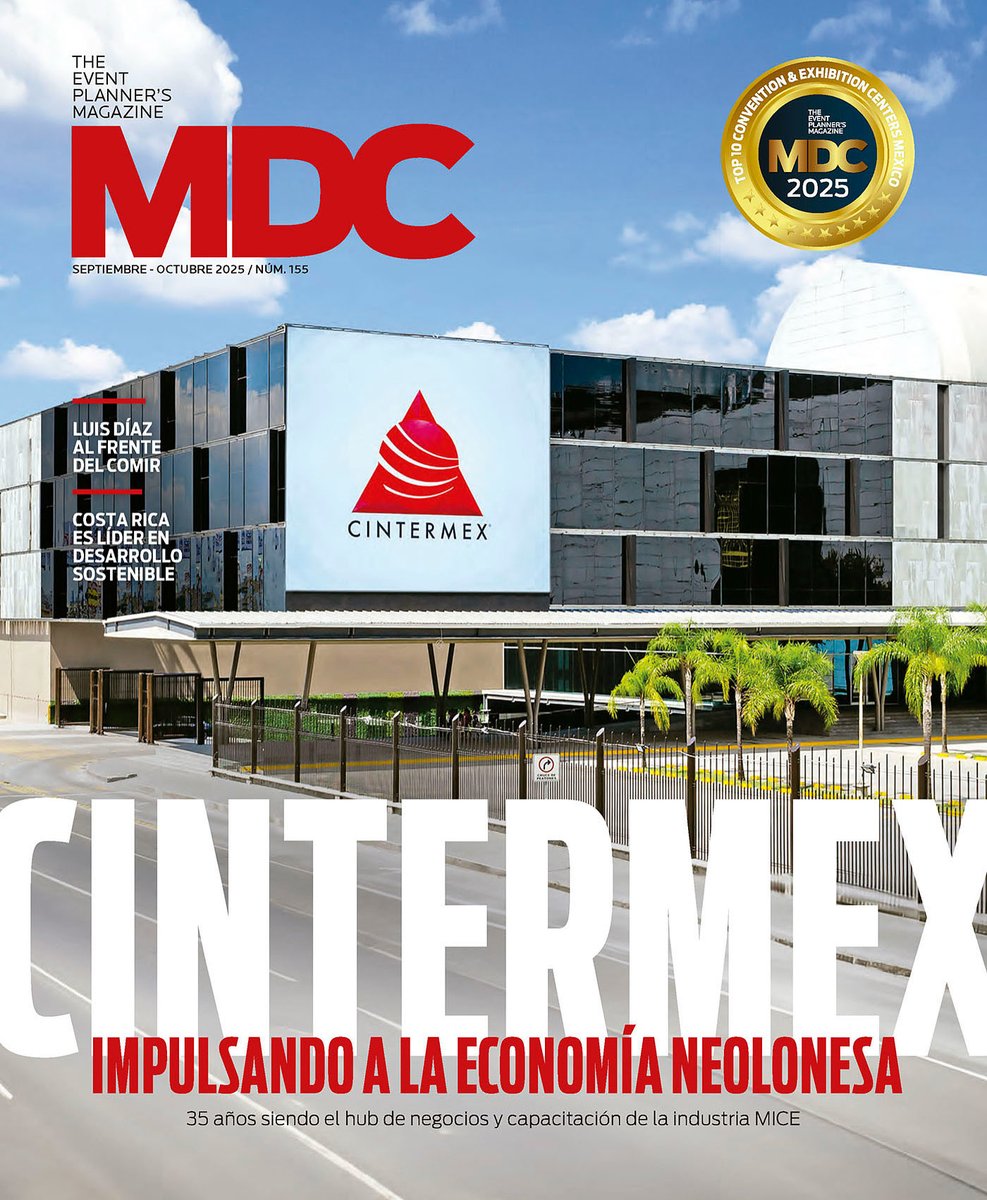 ✨CINTERMEX
IMPULSANDO A LA ECONOMÍA NEOLONESA
35 años siendo el hub de negocios y capacitación de la industria MICE
#COVER🤩
MDC - The Event Planner’s Magazine 155 
Leer aquí 👇
issuu.com/editorialorang…
#MDCmagazine #IndustriaDeReuniones #MICE #MeetingPlanners #IdeR <a href="/cintermexmty/">Cintermex</a>