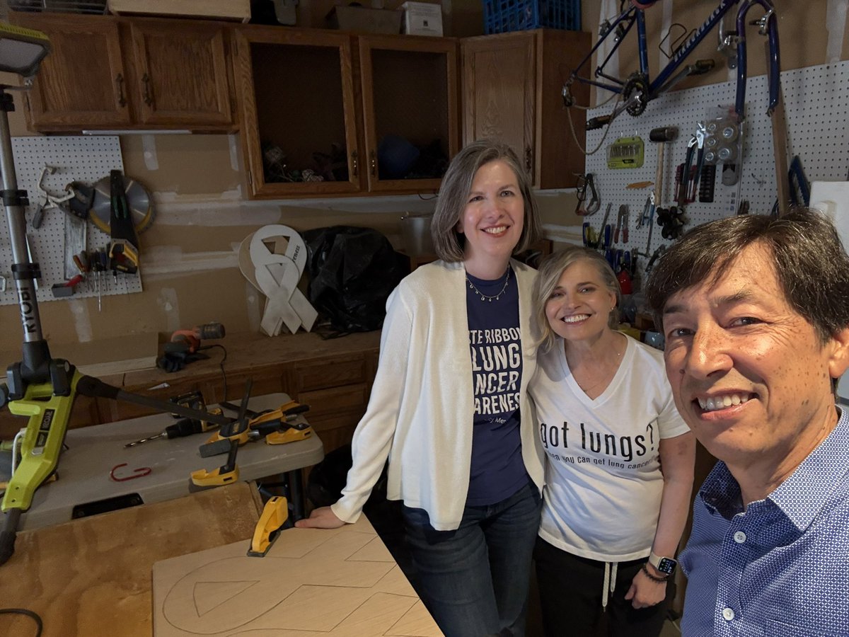 acmoorephd's tweet image. So lucky to spend time with @heidi_onda and Pierre, founders of @TheWRP4LC, today! I got to see where the magic happens and then they gave me a ride to the @GO2forLungCancr COE Summit! #LCSM