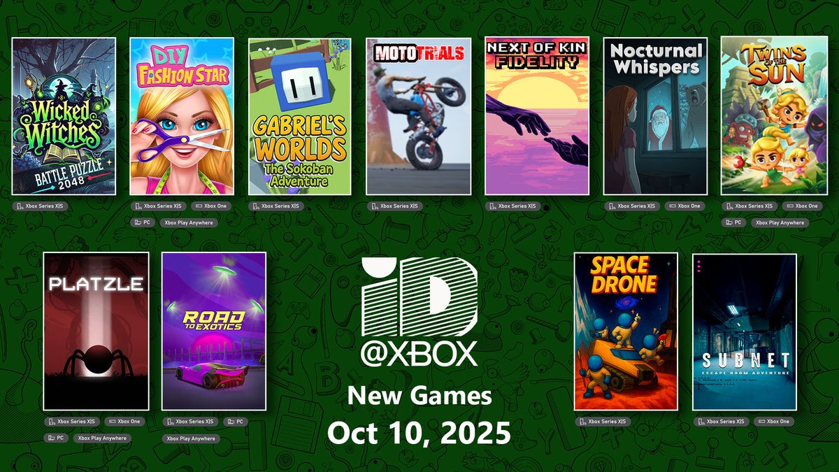 ID_Xbox's tweet image. Friday rolls around and 11 new indies launch with it! 

Check out today&apos;s new releases with the links below. ⬇️