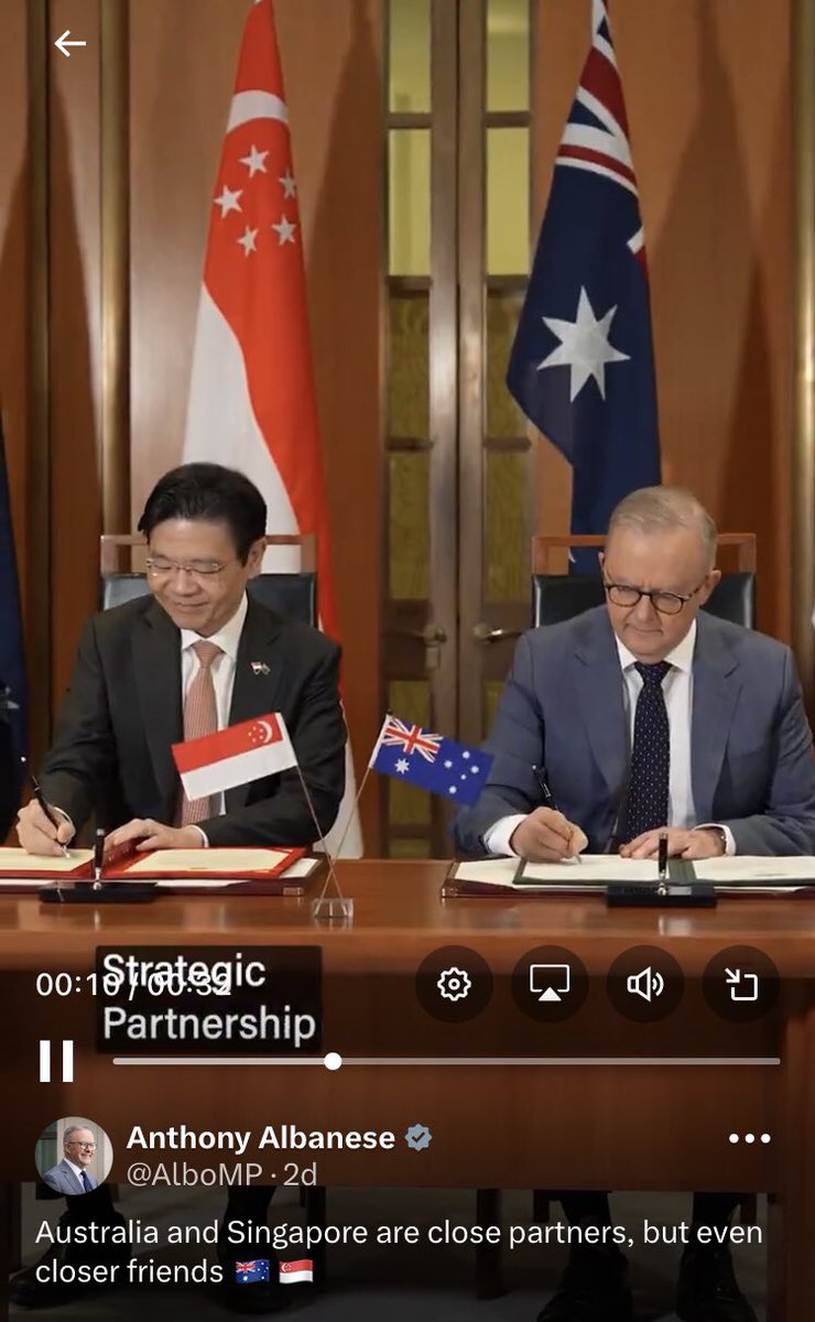 CathKakariki's tweet image. Weird how the PM of Australia, signed the same strategic partnership……
But didn’t try to sell it to the Australian public as a “Trade Deal “

National party can’t stop lying 🤮