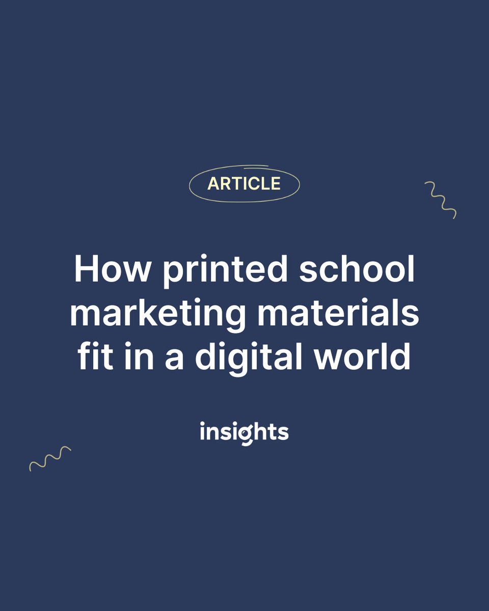Are you one of the many schools asking questions about how traditional printed marketing materials (hello, school prospectus!) fit in a digital world? This article is for you:

insights.digistorm.com/en-au/printed-…
