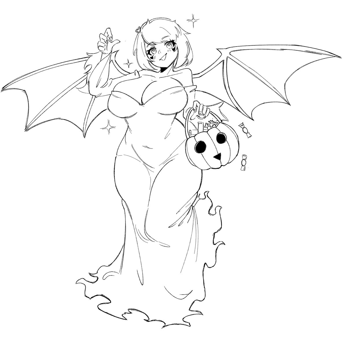 Vgen sketch commissioned works for <a href="/SmittenEve/">SmittenEve🦇❤️🖤 VampTuber</a>