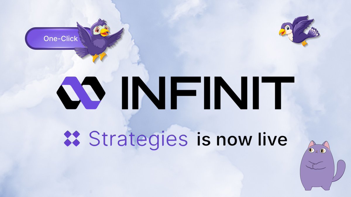 kenodnb's tweet image. INFINIT is building the universal infrastructure layer to power Agentic Finance.

DeFi was just the beginning.

A world where AI Agents execute complex financial logic across DeFi, Fintech &amp;amp; TradFi.

The next step toward that future is here: @Infinit_Labs Strategies is live. 🧵